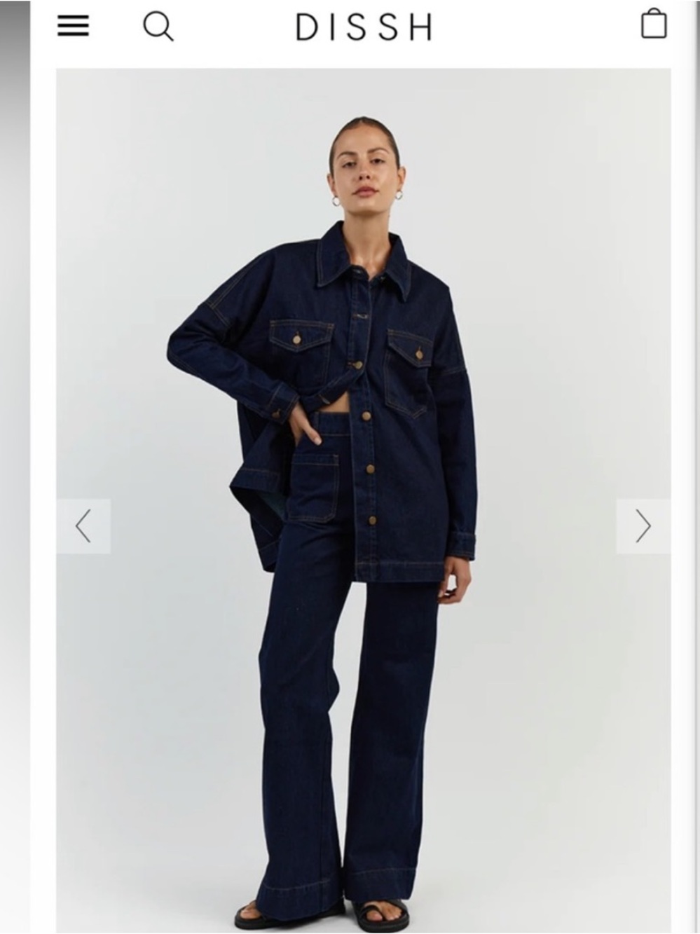 DISSH Oversized Dark Indigo Jean Jacket (8)